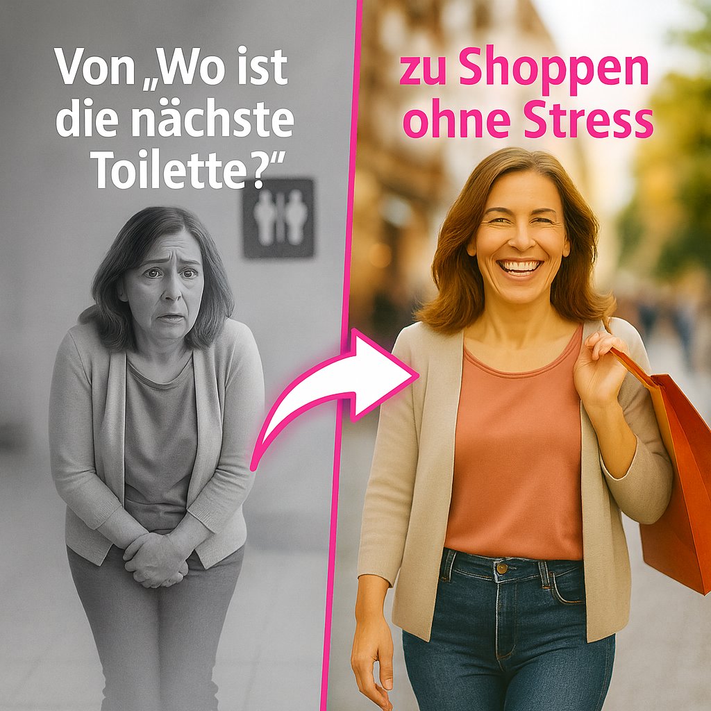 Wo ist die nächste Toilette vs. Shoppen ohne Stress